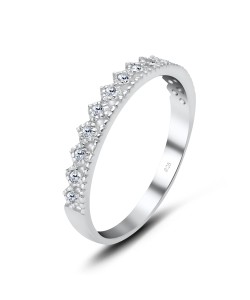 Crown CZ Silver Ring NSR-608